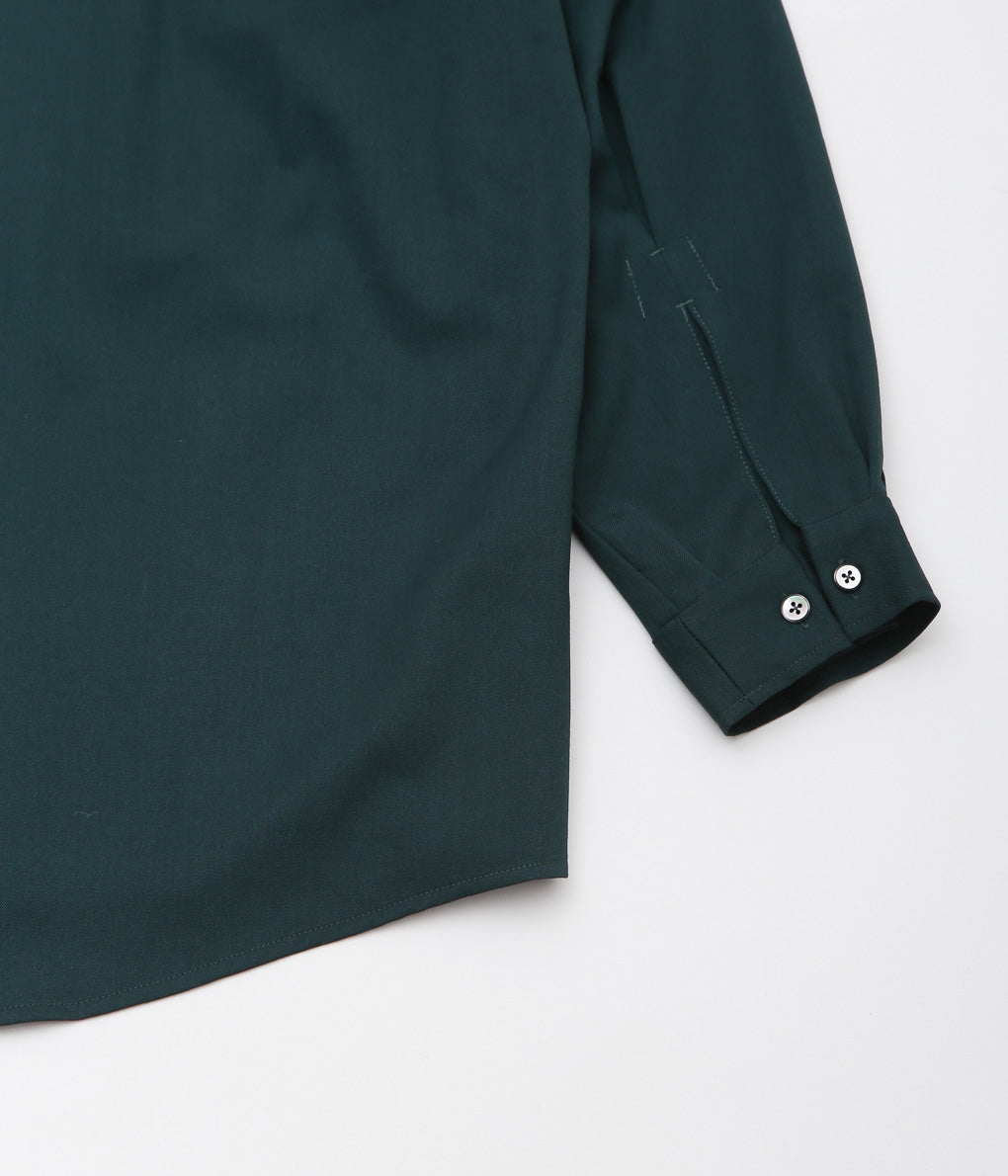 GORSCH ''SLIP ON MELTY WOOL SHIRT'' (DEEP GREEN)