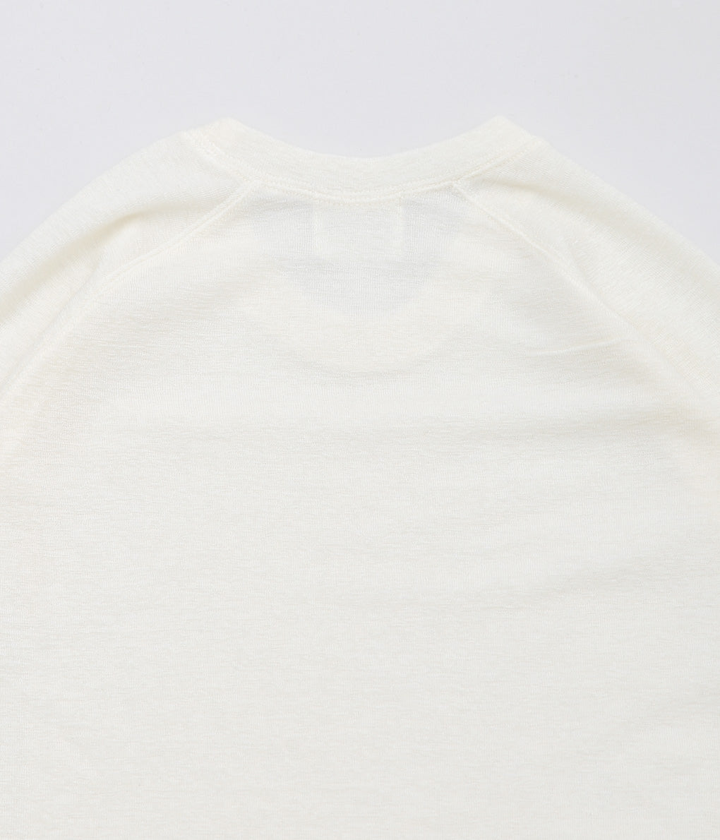 JONNLYNX ''WOOL RIB TEE'' (WHITE)