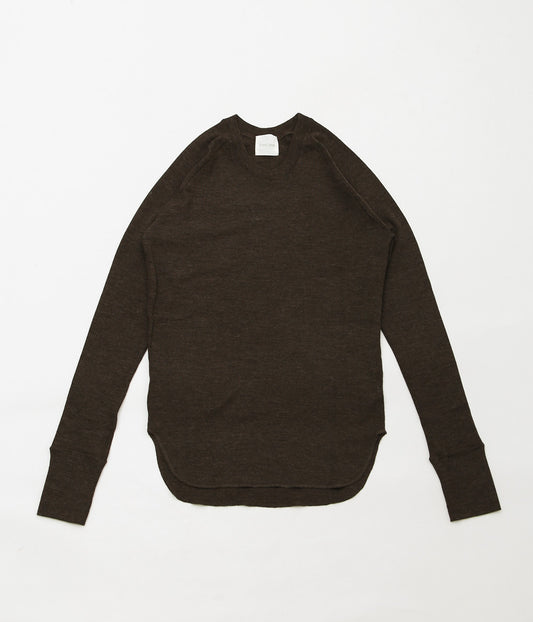 JONNLYNX ''WOOL RIB TEE'' (BROWN)