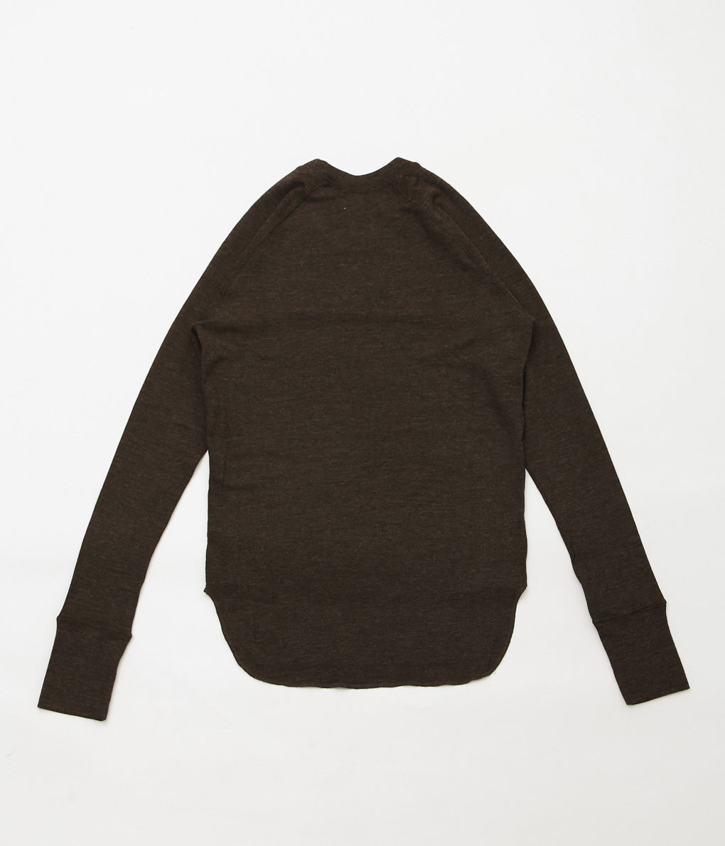 JONNLYNX ''WOOL RIB TEE'' (BROWN)