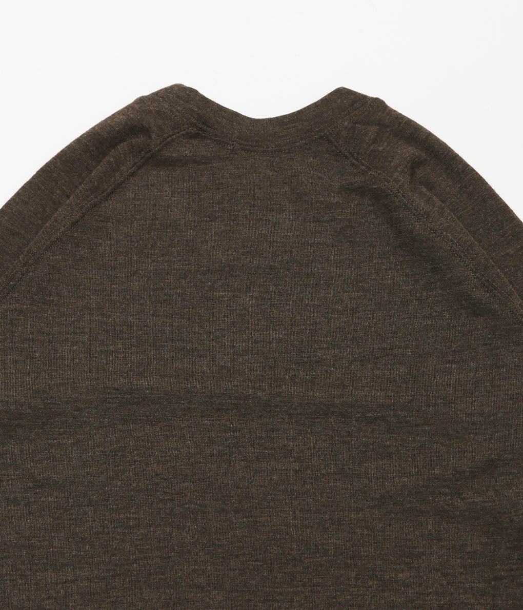 JONNLYNX ''WOOL RIB TEE'' (BROWN)