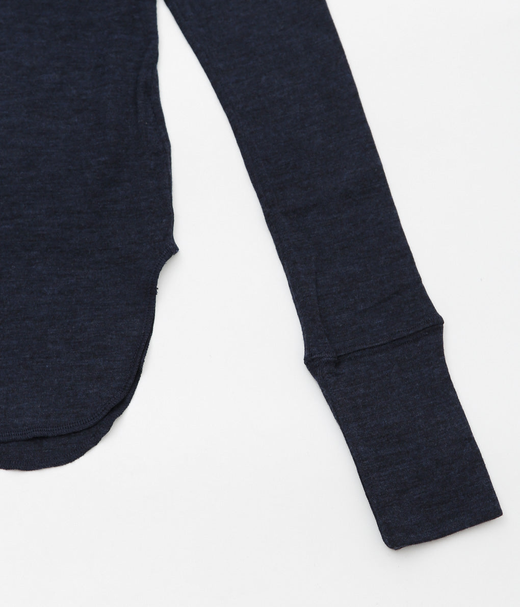 JONNLYNX ''WOOL RIB TEE'' (NAVY)