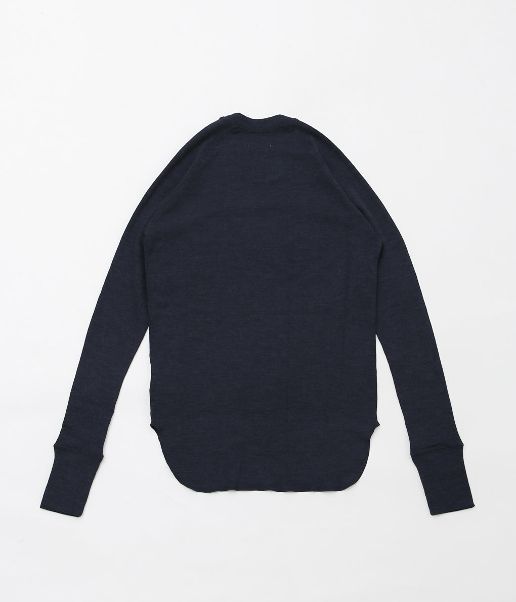 JONNLYNX ''WOOL RIB TEE'' (NAVY)