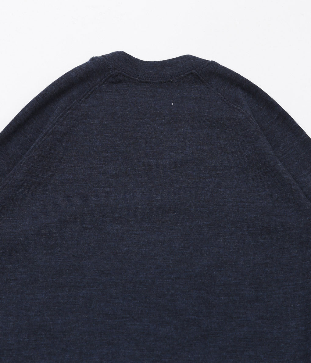 JONNLYNX ''WOOL RIB TEE'' (NAVY)