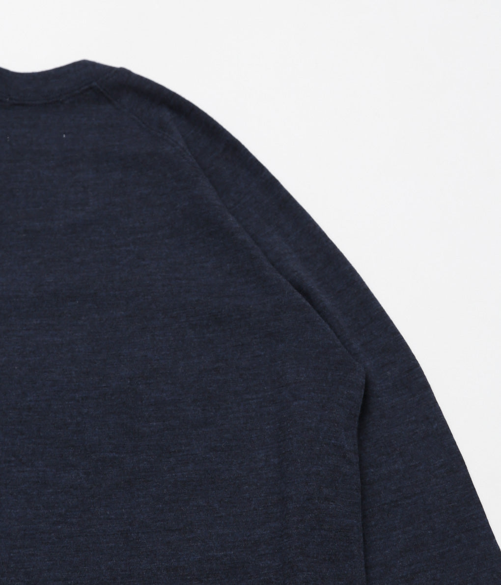 JONNLYNX ''WOOL RIB TEE'' (NAVY)