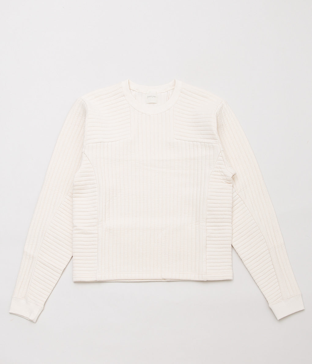 JONNLYNX ''QUILT BORDER PULLOVER'' (ECRU)