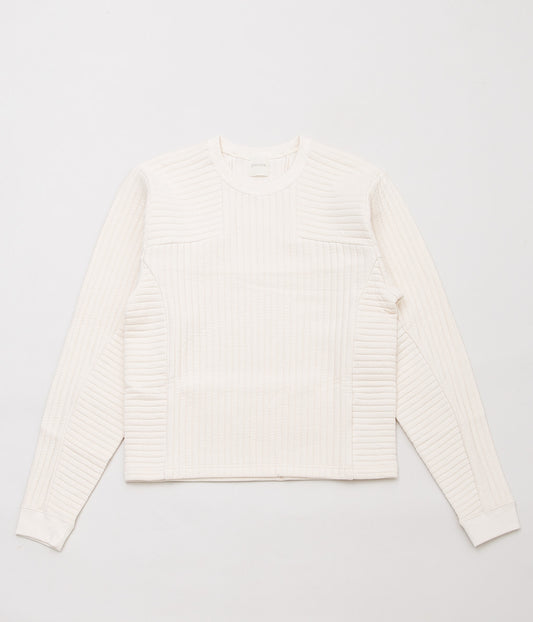 JONNLYNX ''QUILT BORDER PULLOVER'' (ECRU)