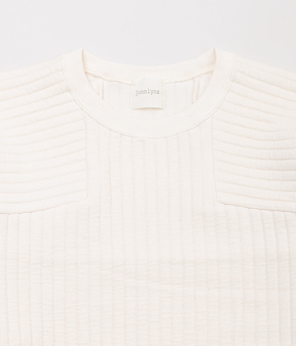 JONNLYNX ''QUILT BORDER PULLOVER'' (ECRU)