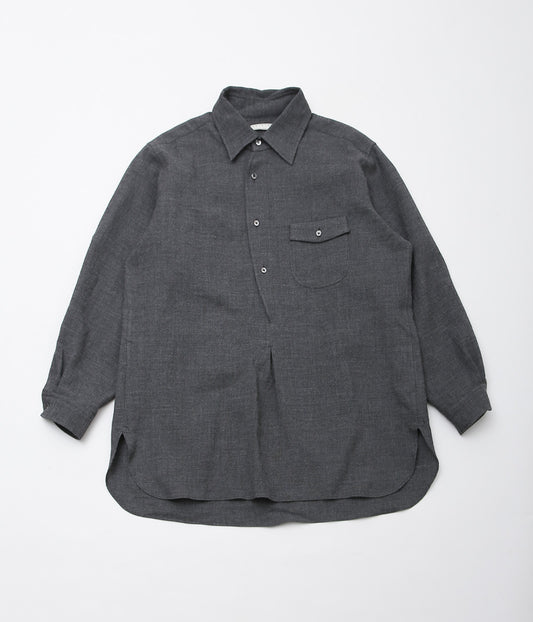 GORSCH ''BAUER BUMPY WOOL PULLOVER SHIRT ''(GREY)