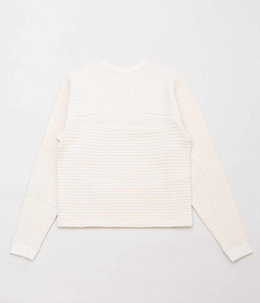 JONNLYNX ''QUILT BORDER PULLOVER'' (ECRU)