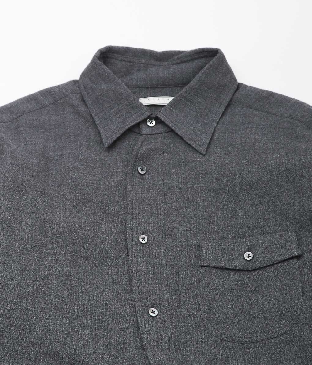 GORSCH ''BAUER BUMPY WOOL PULLOVER SHIRT'' (GREY)