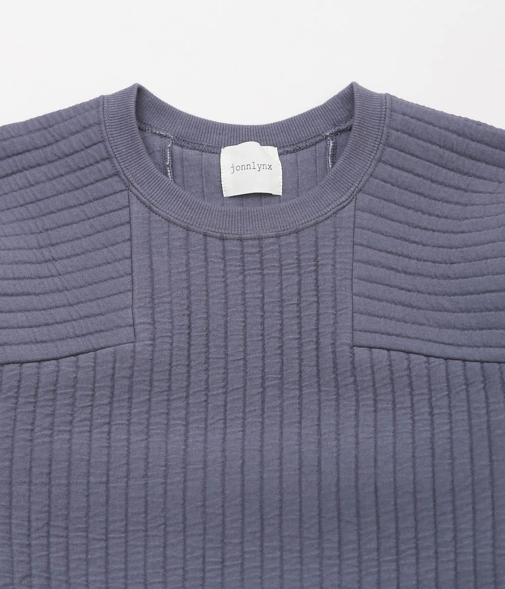 JONNLYNX ''QUILT BORDER PULLOVER'' (GREYBLUE)