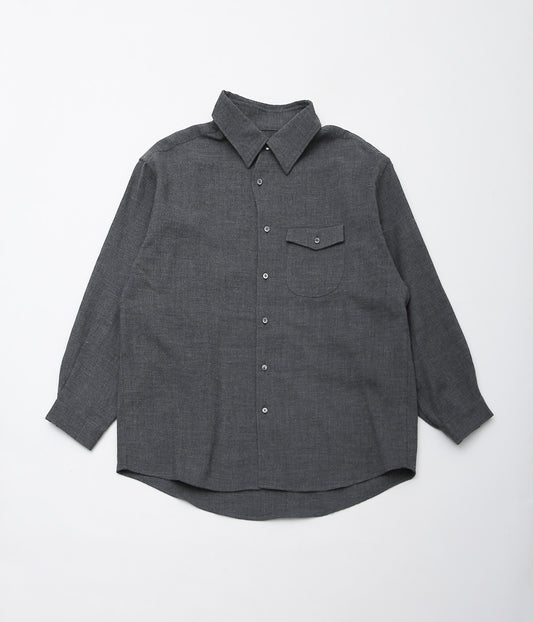 GORSCH ''SLIP ON BUMPY WOOL SHIRT''(GREY)