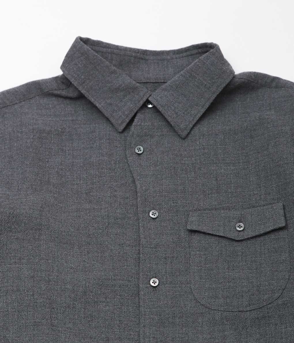 GORSCH ''SLIP ON BUMPY WOOL SHIRT'' (GREY)