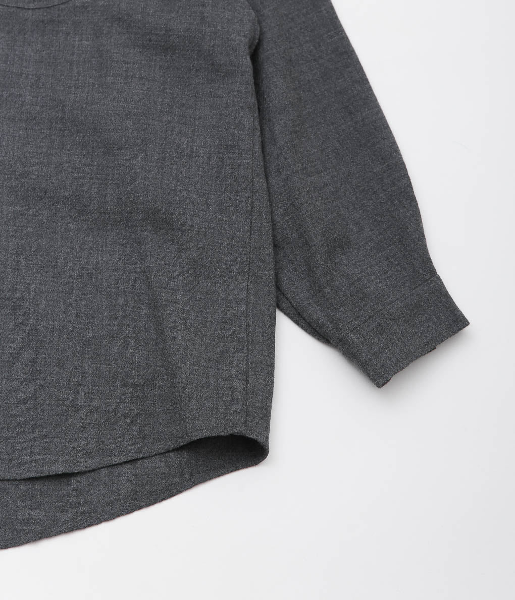 GORSCH ''SLIP ON BUMPY WOOL SHIRT'' (GREY)