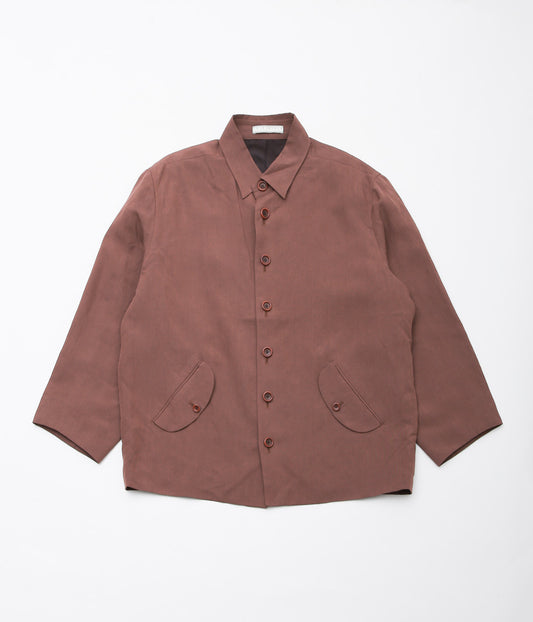 GORSCH ''BOUNCING WOOL RAYON COVER JACKET'' (REDDISH BROWN)