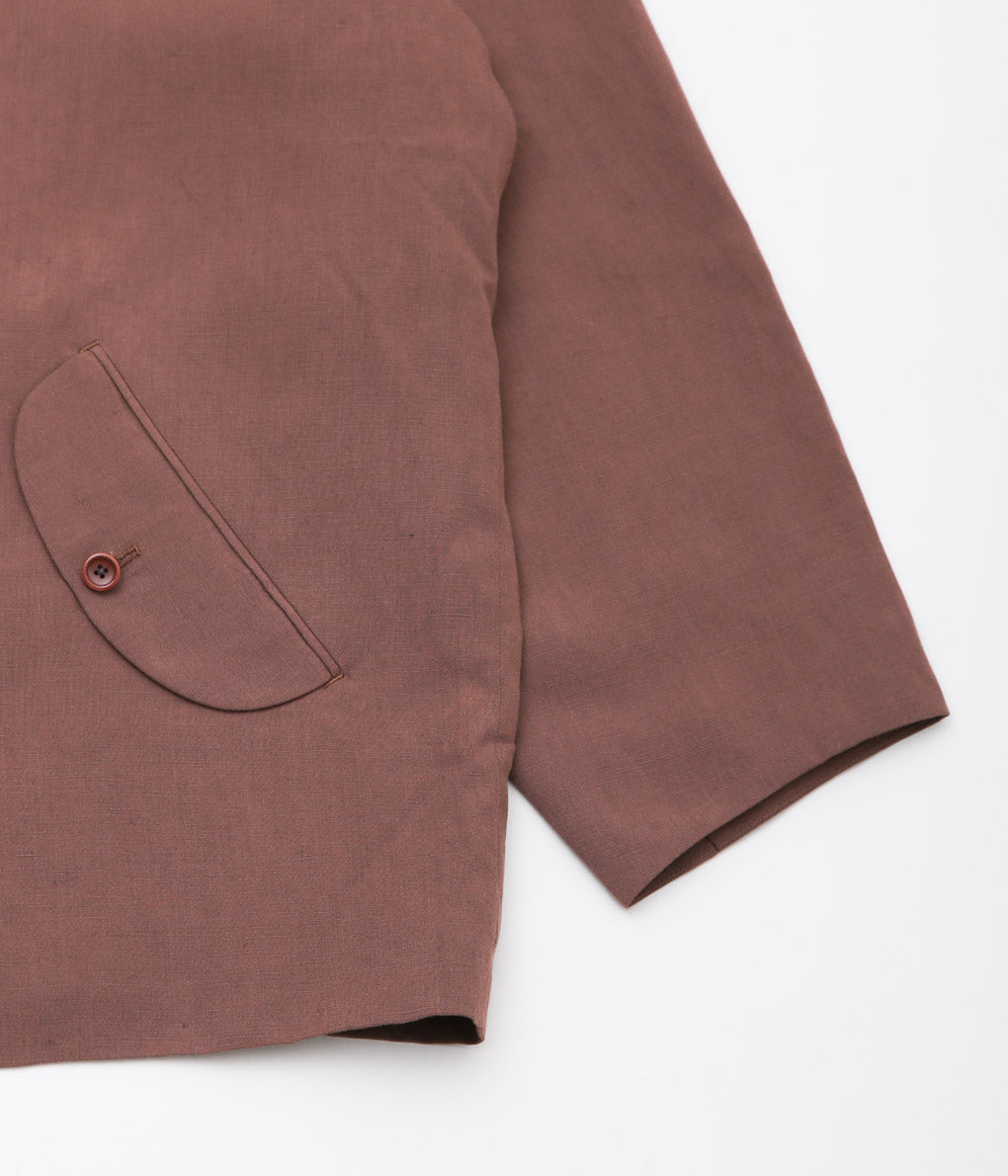 GORSCH ''BOUNCING WOOL RAYON COVER JACKET'' (REDDISH BROWN)