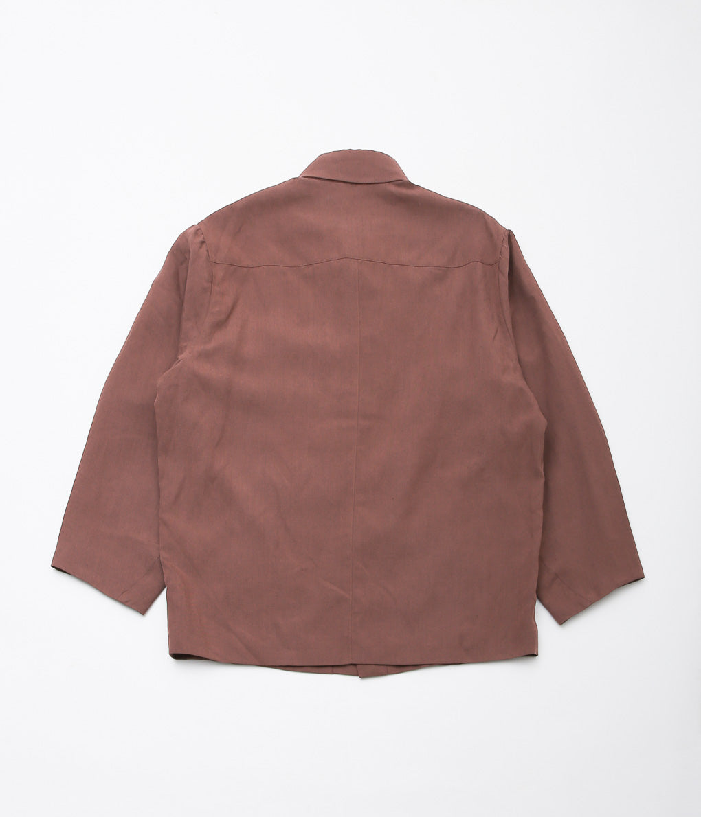 GORSCH ''BOUNCING WOOL RAYON COVER JACKET'' (REDDISH BROWN)