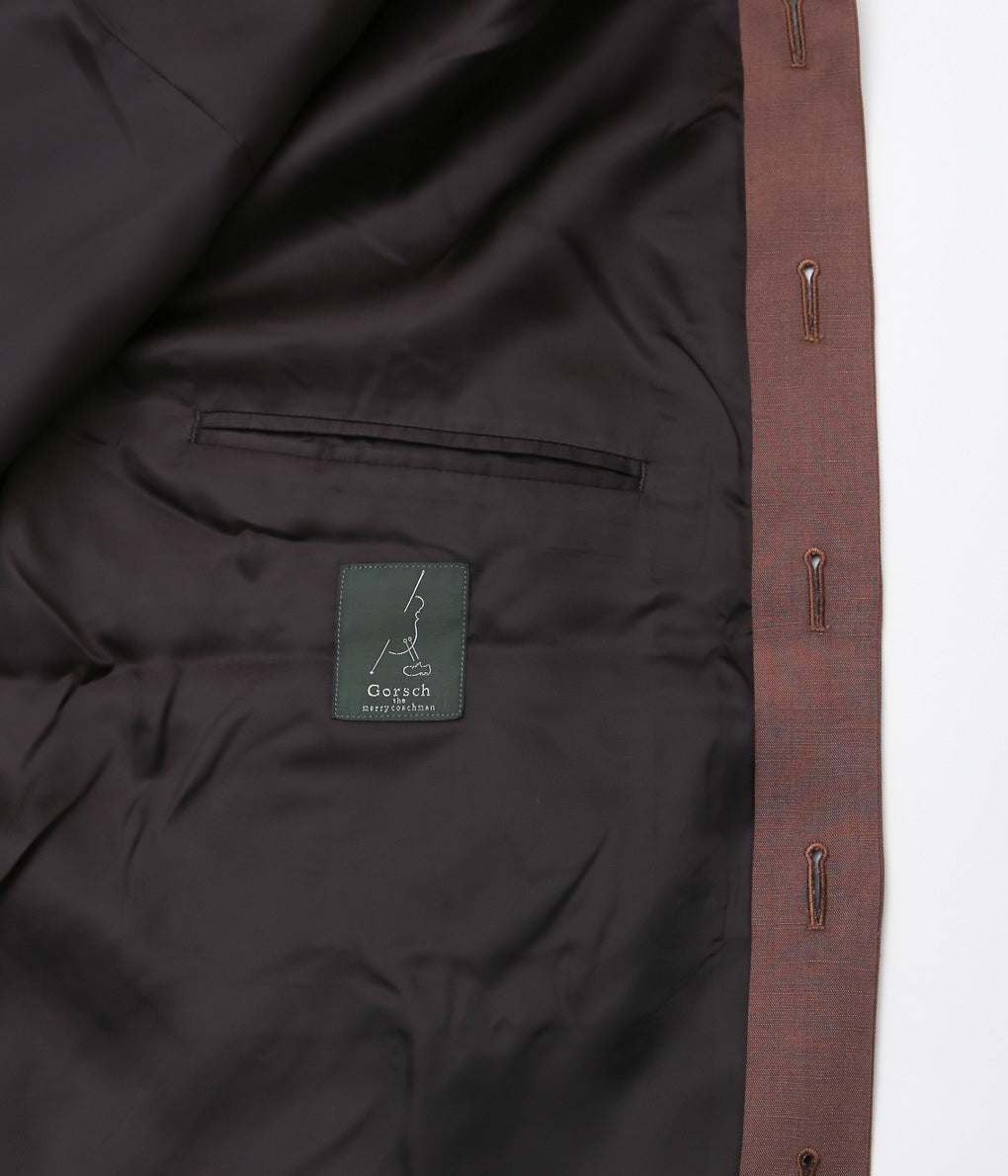 GORSCH ''BOUNCING WOOL RAYON COVER JACKET'' (REDDISH BROWN)