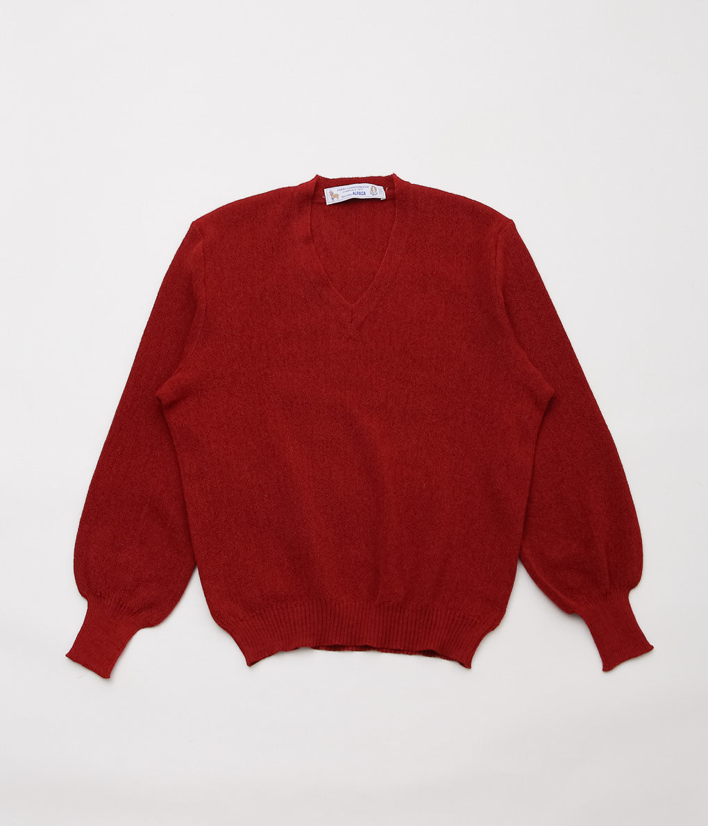 FANNI LEMMERMAYER ''2PLY V-NECK PULLOVER PLANE BELL SLEEVE'' (450 (RED))