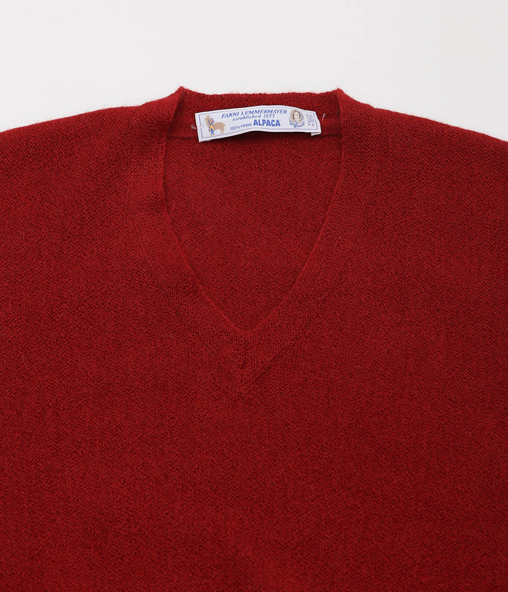 FANNI LEMMERMAYER ''2PLY V-NECK PULLOVER PLANE BELL SLEEVE'' (450 (RED))