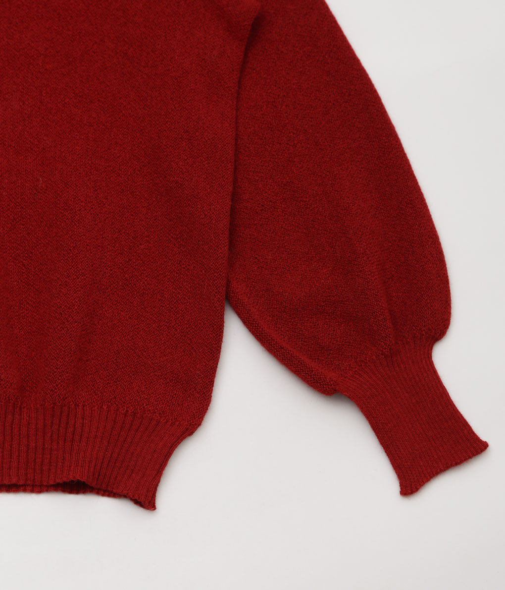 FANNI LEMMERMAYER ''2PLY V-NECK PULLOVER PLANE BELL SLEEVE'' (450 (RED))