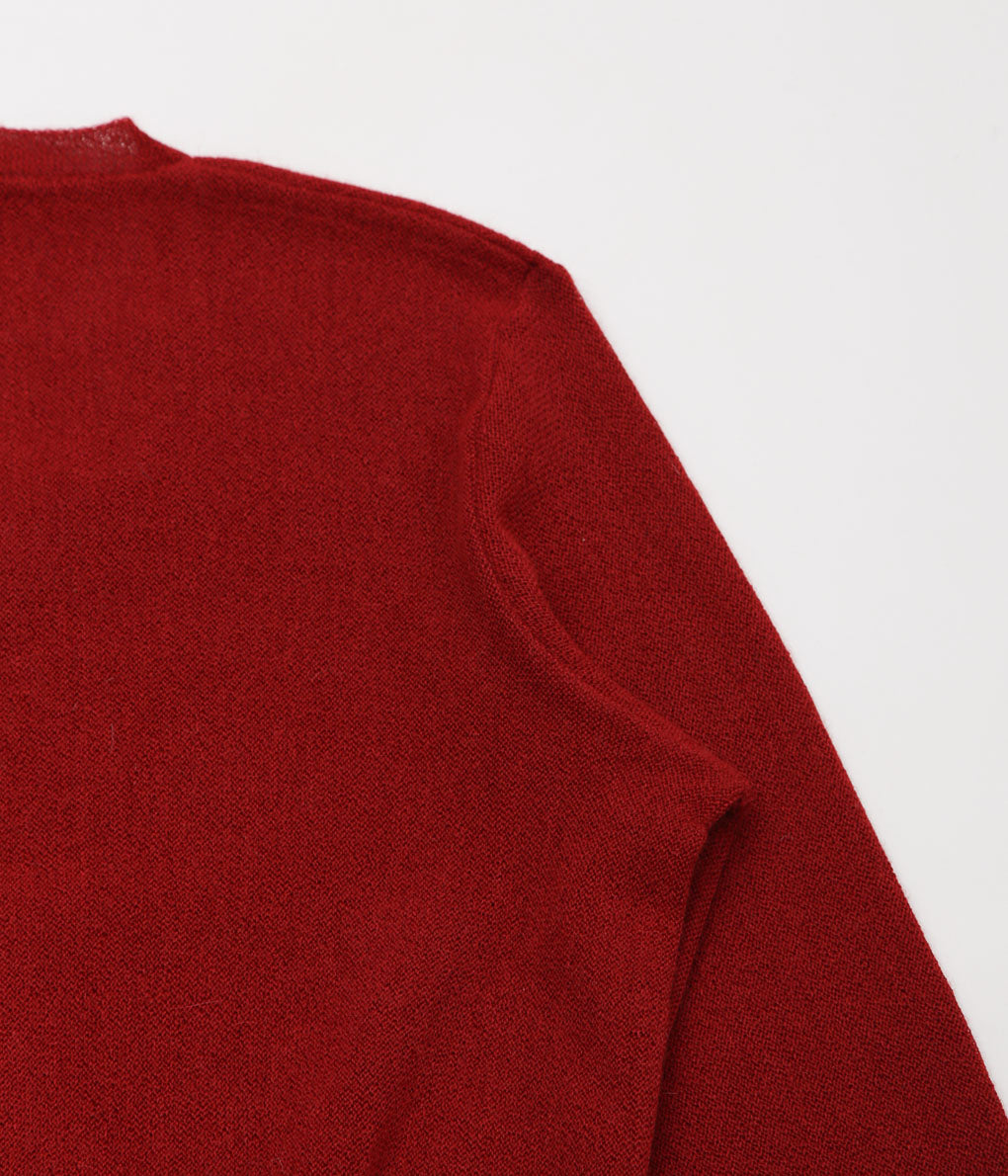 FANNI LEMMERMAYER ''2PLY V-NECK PULLOVER PLANE BELL SLEEVE'' (450 (RED))