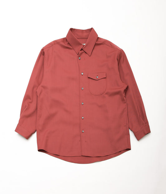 GORSCH ''SLIP ON MELTY WOOL SHIRT''(RASPBERRY)