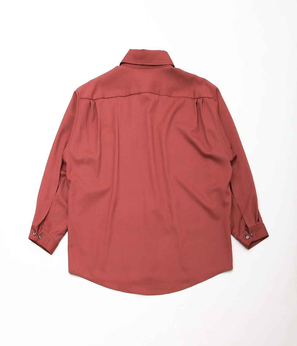 GORSCH ''SLIP ON MELTY WOOL SHIRT'' (RASPBERRY)