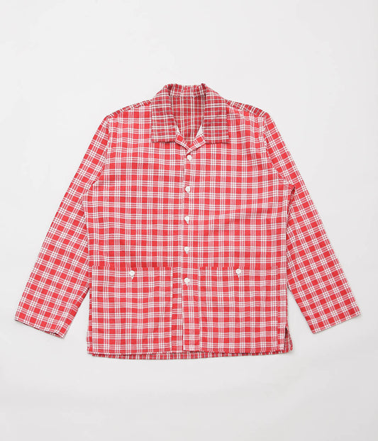 OLIVER CHURCH ''POCKETS SHIRT LINED (ANTIQUE KELSCH)'' (RED CHECK)