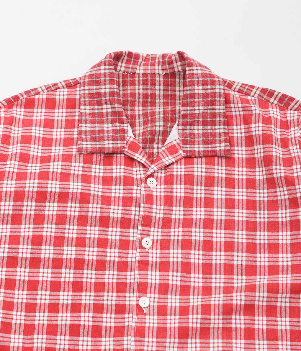 OLIVER CHURCH ''POCKETS SHIRT LINED (ANTIQUE KELSCH)'' (RED CHECK)