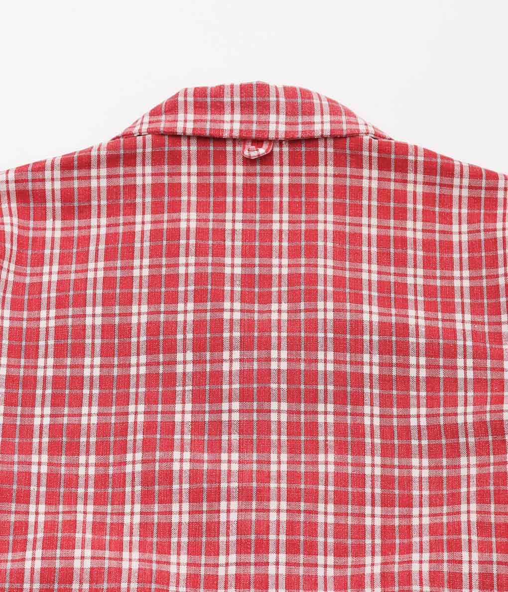 OLIVER CHURCH ''POCKETS SHIRT LINED (ANTIQUE KELSCH)'' (RED CHECK)