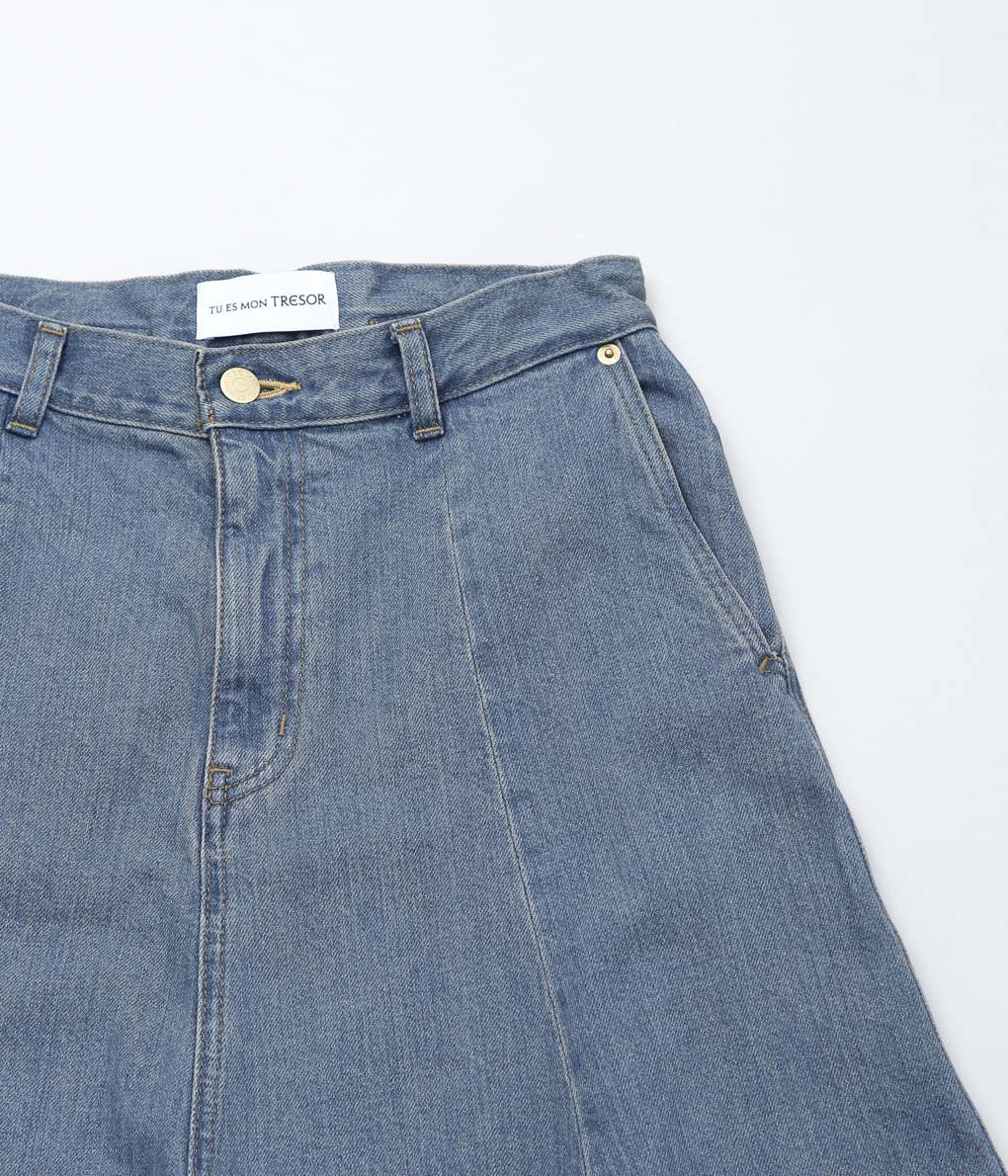 TU ES MON TRESOIR ''THE TOPAZ DENIM SKIRT'' (SOLID 3YEAR)