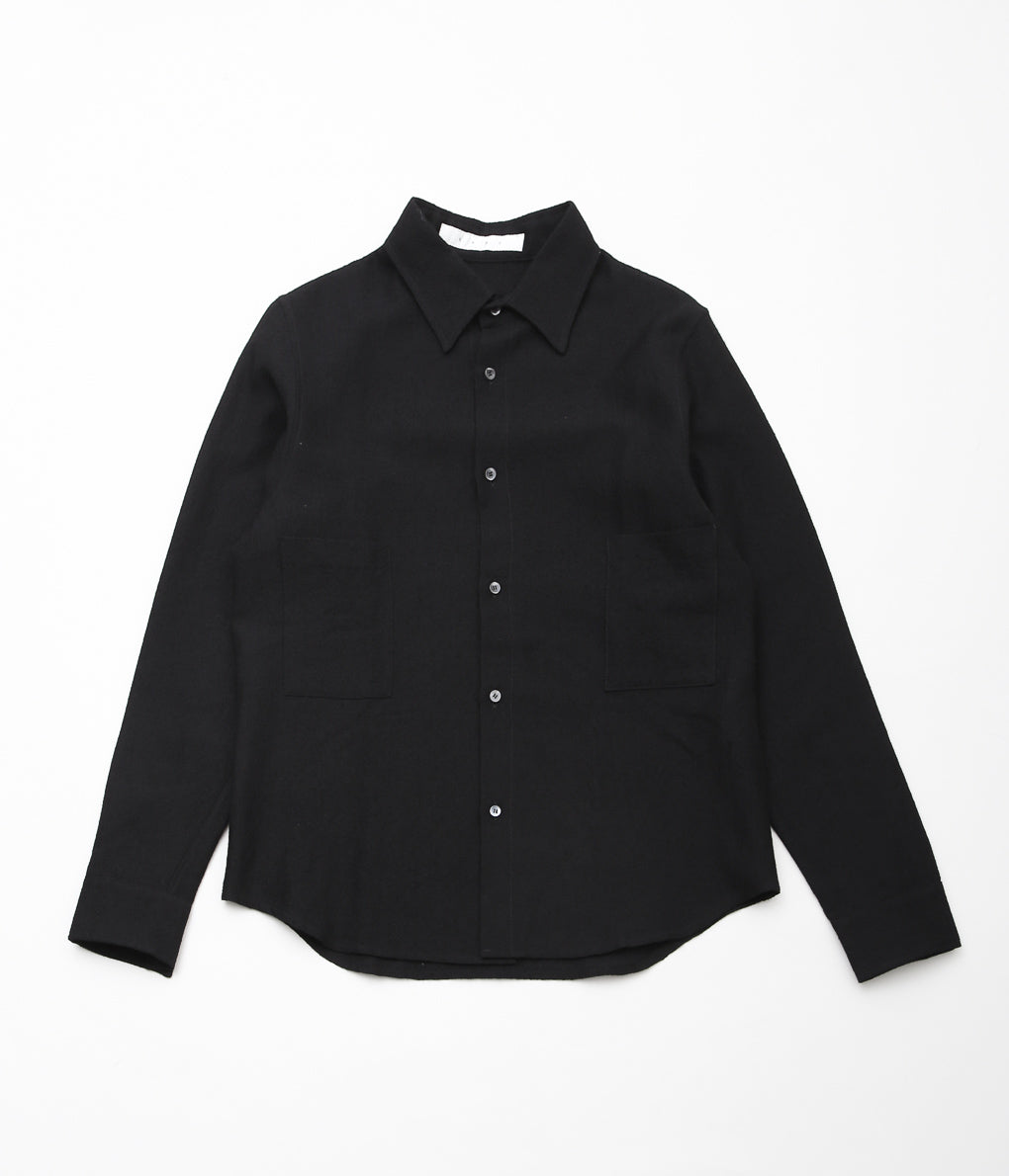 K`ANG ''UNISEX OVERSIZE 2-PATCH-POCKET SHIRT'' (BLACK)