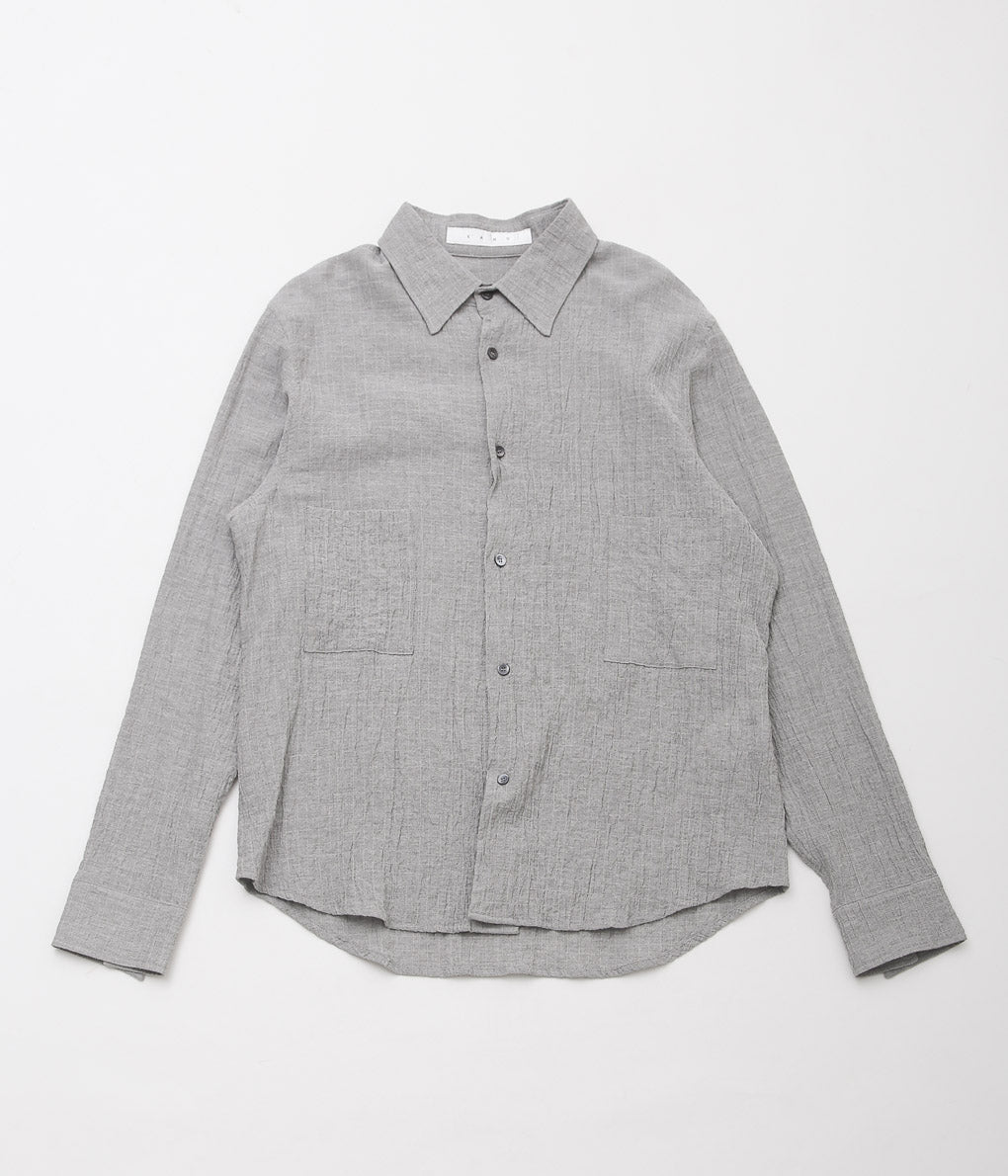 K`ANG ''UNISEX OVERSIZE 2-PATCH-POCKET SHIRT'' (GREY)