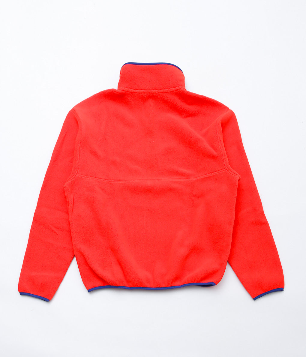 L.L. BEAN ''BEAN'S CLASSIC SNAP FLEECE II PULLOVER ADULTS'' (LOBSTER RED)