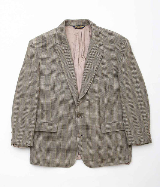 VINTAGE CLOTHING ''BROOKS BROTHERS PLAID WOOL'' (BEIGE)