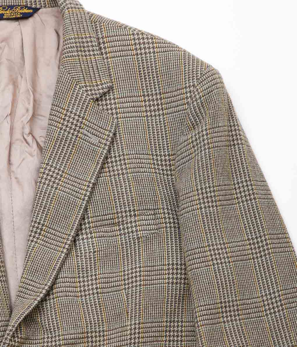 USED&VINTAGE ''BROOKS BROTHERS PLAID WOOL'' (BEIGE)