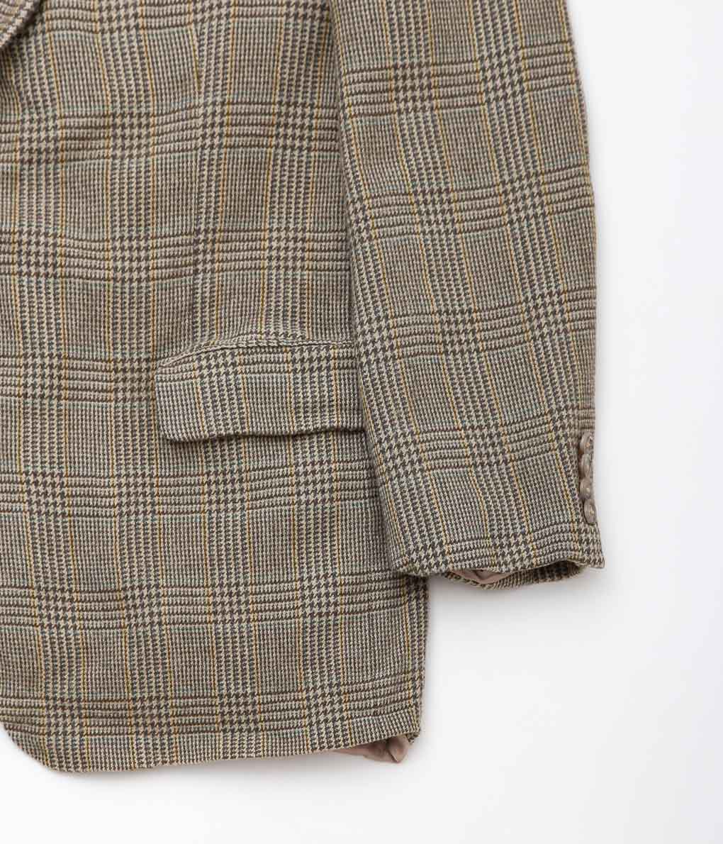 USED&VINTAGE ''BROOKS BROTHERS PLAID WOOL'' (BEIGE)