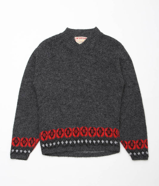 USED&VINTAGE ''MCGREGOR ACRYLIC SWEATER'' (GRAY)