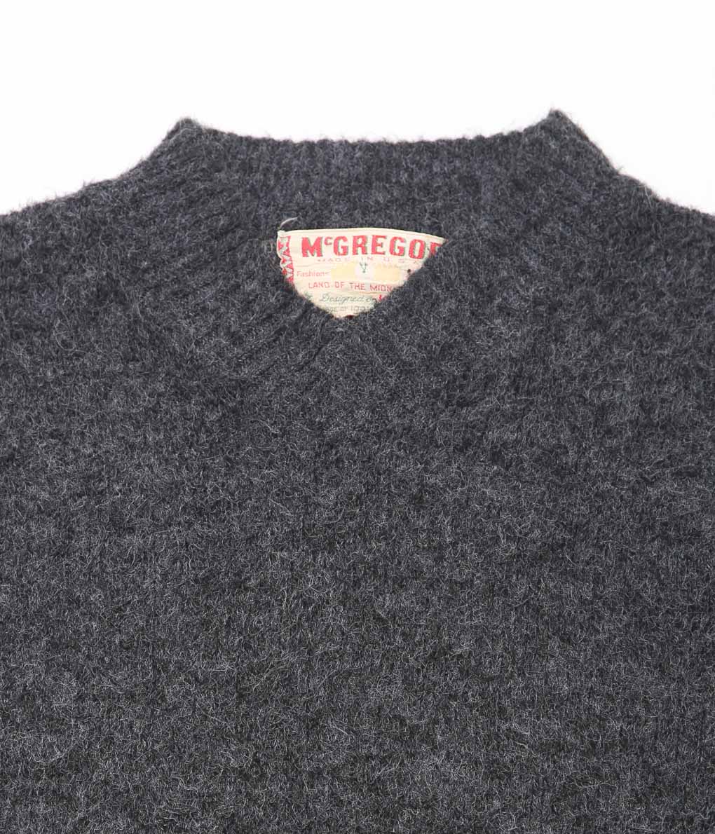 USED&amp;VINTAGE ''MCGREGOR ACRYLIC SWEATER'' (GRAY)