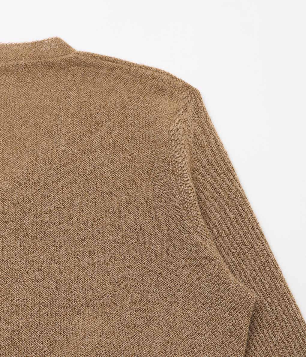 FANNI LEMMERMAYER ''2PLY V-NECK PULLOVER PLANE BELL SLEEVE'' (211 (DK BEIGE))