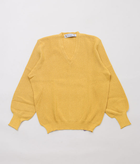 FANNI LEMMERMAYER ''2PLY V-NECK PULLOVER PLANE BELL SLEEVE'' (693 (YELLOW))