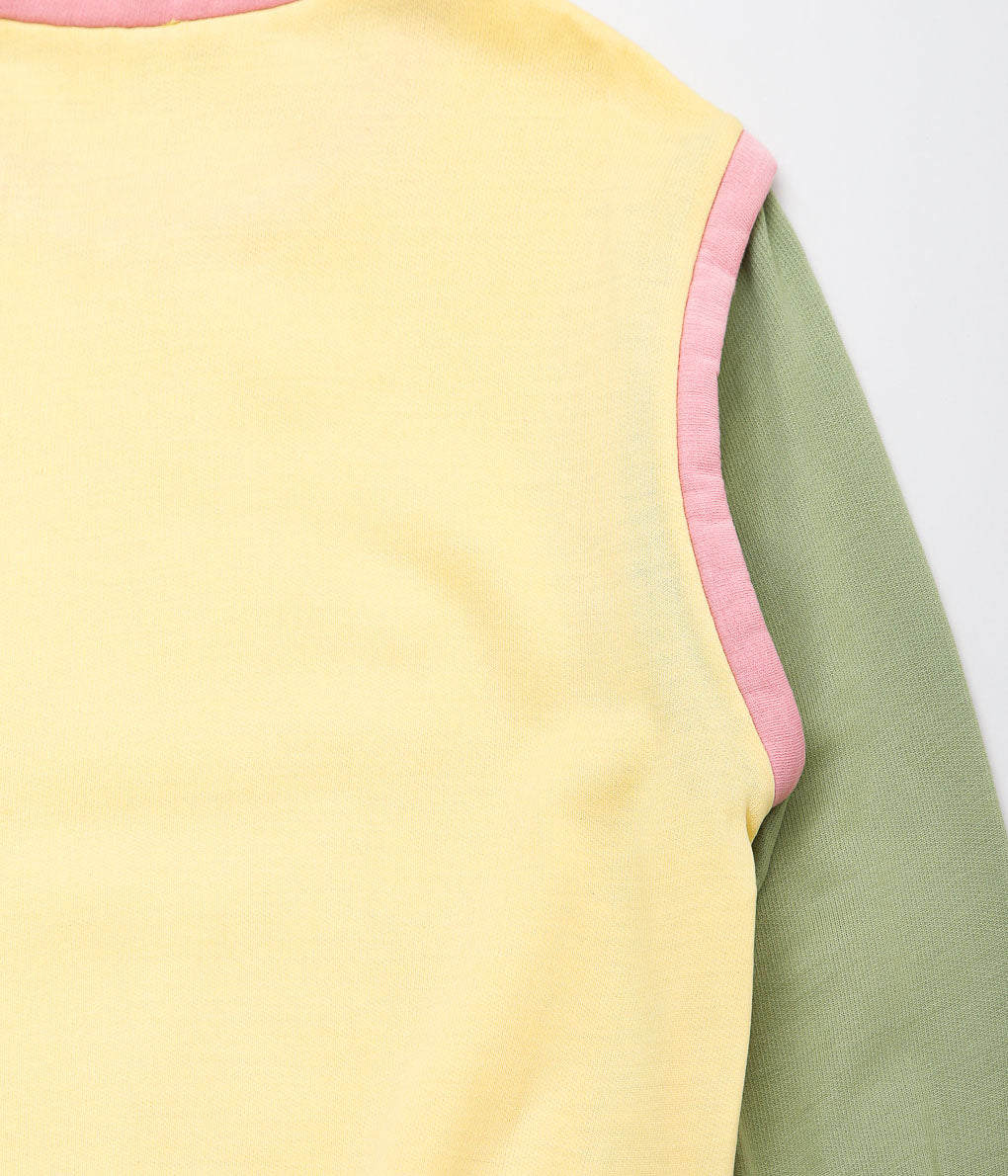 USED&VINTAGE''1980's LE COQ SPORTIF C/N SWEATSHIRT'' (YELLOW×GREEN)