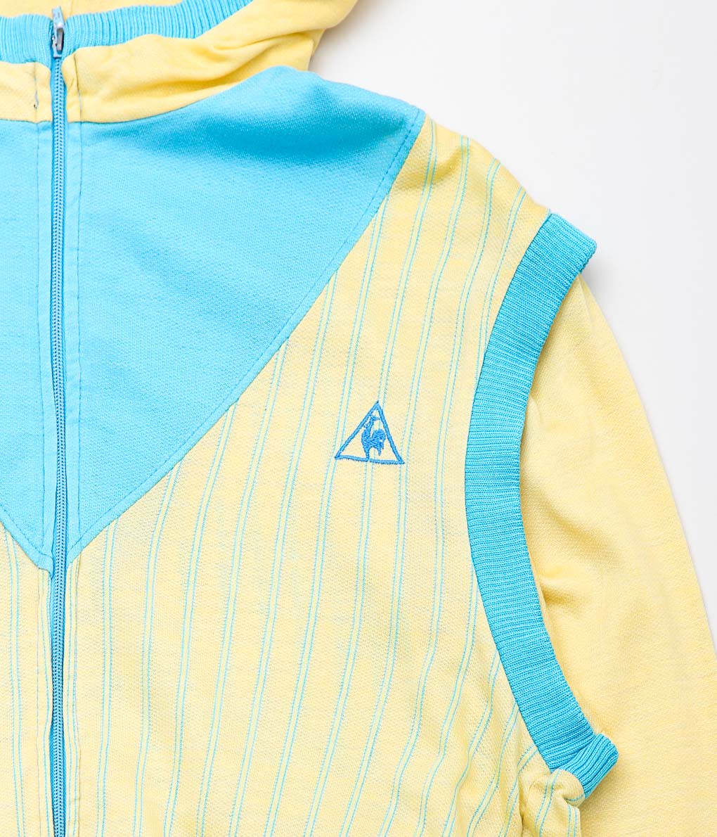 USED&VINTAGE''1980's LE COQ SPORTIF ZIP HOODIE'' (YELLOW×BLUE)