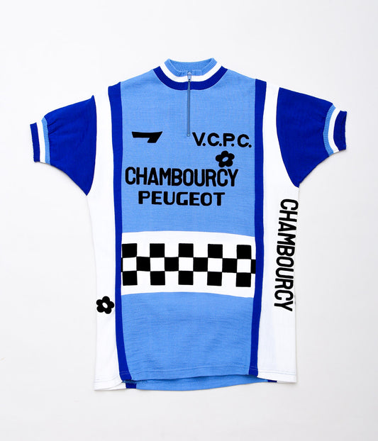VINTAGE CLOTHING''1960~70's CYCLING WOOL JERSEY'' (LT BLUE)