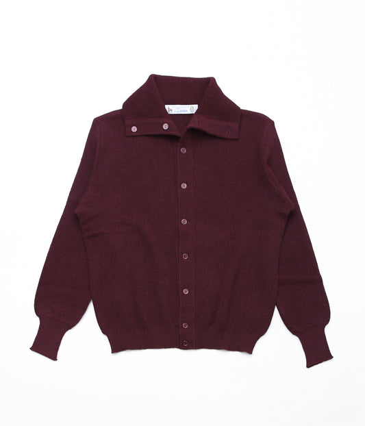 FANNI LEMMERMAYER ''TURTLENECK PLANE CARDIGAN NARROW SLEEVE'' (439 (BURGUNDY))