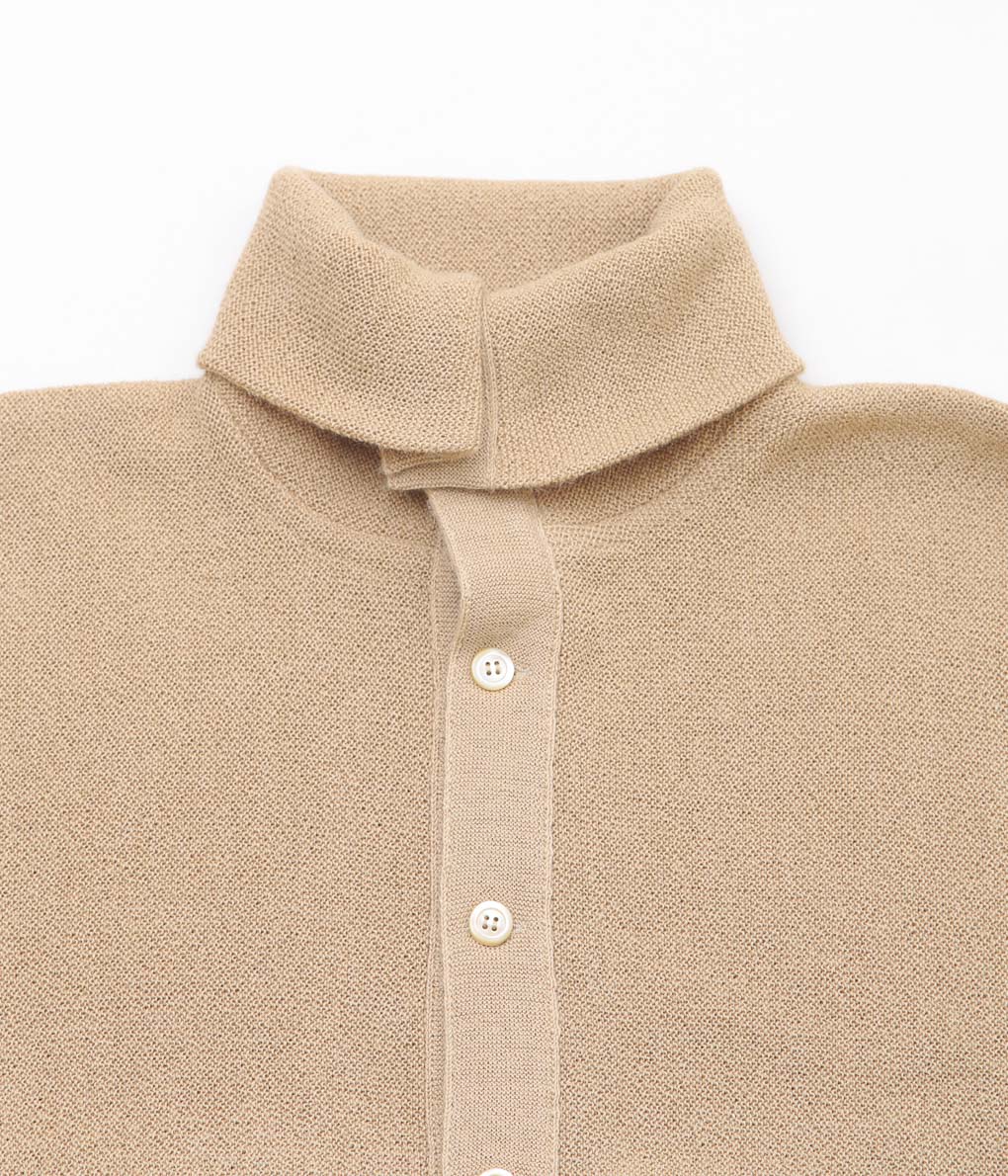 FANNI LEMMERMAYER ''TURTLENECK PLANE CARDIGAN NARROW SLEEVE'' (210 (BEIGE))