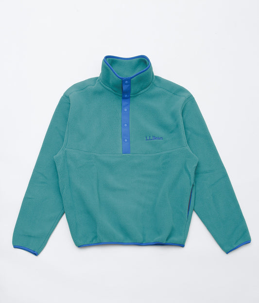 LL BEAN ''BEAN'S CLASSIC SNAP FLEECE II PULLOVER ADULTS'' (RUSTIC GREEN)