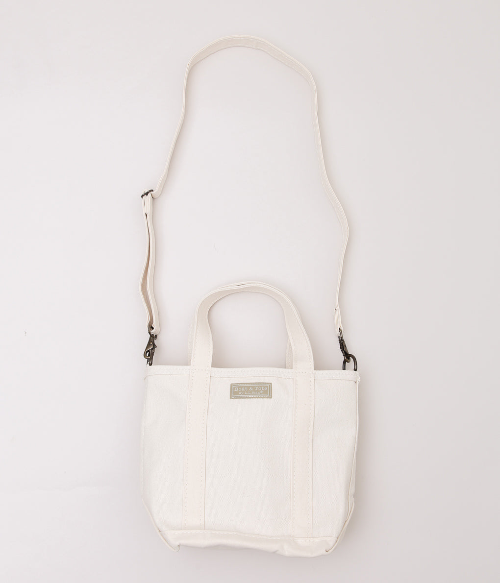 L.L. BEAN ''BOAT AND TOTE 80 CROSSBODY ZIP TOP SMALL'' (NATURAL)